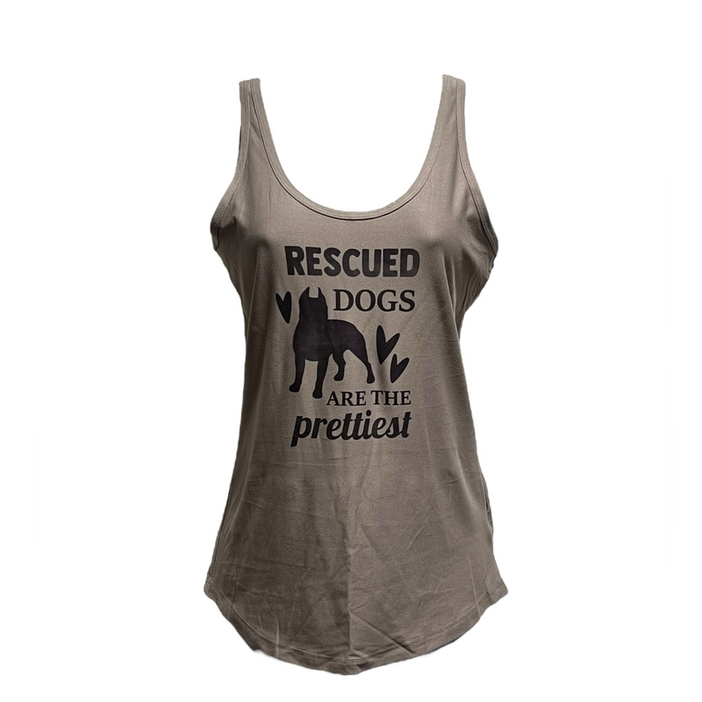 Woman’s rescue dogs are the prettiest scoop neck tank top
